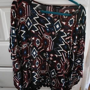 Aztec Tribal Forever 21 Poncho